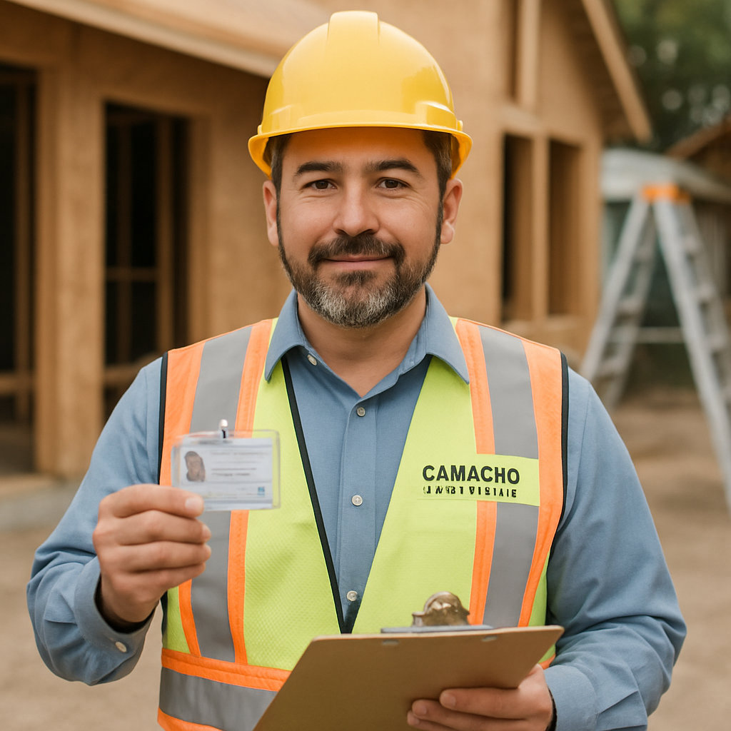 Camacho Construction Professional Credentials